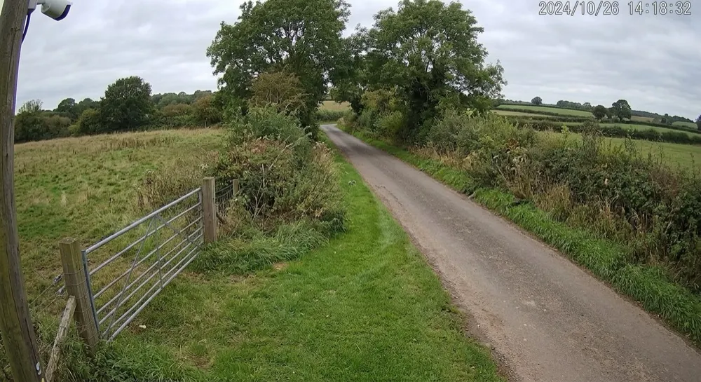 Fly tipping: No motion. No motion alert — quiet empty scene.